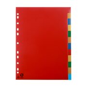 Ordnerregister A4 Blanko, 12 Registerbltter, bunt