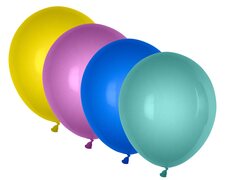 Luftballons metallic bunt gemischt  250 mm, Gre M,  10 Stk.