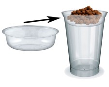 Einsatz für PET-Trinkbecher Smoothiesbecher Dessertbecher mit Ø 95 mm, 100 Stk.