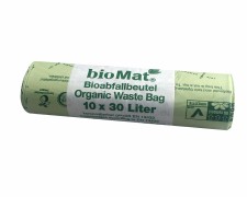 BIOMAT kompostierbare Bioabfallbeutel  30L 53x60cm, 10 Stk.