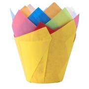 Muffin-Tulip-Wraps, farbig sortiert, 160x160 mm, 24 Stk.