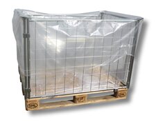 Seitenfaltensack  1250+850x1850 mm, LDPE hoch transparent, 40my