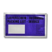 Dokumententaschen Begleitscheintaschen *Lieferschein/Rechnung* violet, DIN Lang, 1000 Stk.