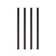 Trinkhalme aus Papier extra dick, schwarz  10mm 21cm, 50 Stk.