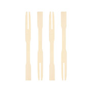 Fingerfood Gabeln Cocktail aus Bambus, 9cm, 250 Stk.