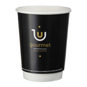 Kaffeebecher Heigetrnkebecher doppelwandig GOURMET FRESH COFFEE 300ml 330ml, 25 Stk.