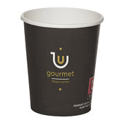 Kaffeebecher CoffeeToGo Pappbecher GOURMET BLACK Fresh Coffee 100ml, 50 Stk.
