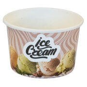 Eisbecher 140ml bedruckt ICE CREAM 70 mm, 50 Stck