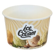 Eisbecher 175ml bedruckt ICE CREAM 85 mm, 50 Stck