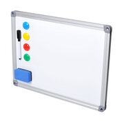 Whiteboard Magnettafel Memoboard, 40 x 30cm, inkl. 4 Magnete, wei mit Alurahmen