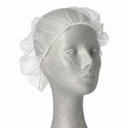 Haarnetze Kopfhauben dezente Haarfixierung aus Nylon  55-62 cm weiss, 100 Stk.
