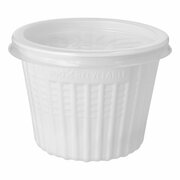 Mehrwegschalen Suppenschalen inkl. Deckel rund 500 ml �11,5 cm wei�, 25 Stk.