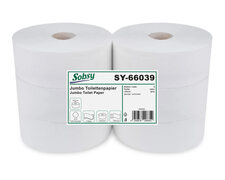 Jumbo Toilettenpapier 2-lagig Recyclingpapier Kerndurchmesser 6.0 cm, 6 Rollen