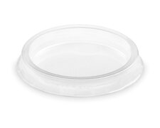 Kunststoffdeckel Transparent mit  70 mm fr Pappbecher Eisbecher, 50 Stk.