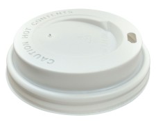 Domdeckel wei fr Pappbecher - Coffee to go - 200ml mit 80mm , 100 Stk.