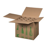 Weinversandkarton ECO fr 12 Weinflaschen mit DHL Zertifizierung