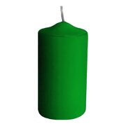 Stumpenkerze � 60 x 120 mm, 30 Stunden Brenndauer, dunkelgr�n