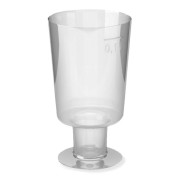 Einweg-Weinglas 100ml,  PS, 1 tlg. Ausfhrung, transparent glasklar, 15 Stk.