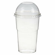 Smoothiebecher Dessertbecher + Domdeckel 300 ml 78mm, PET, glasklar, 50 Stk.