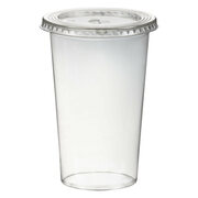 Smoothiebecher inkl. Deckel mit Schlitz 400 ml,  95mm, PET, glasklar, 50 Stk.