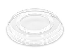 Deckel ohne ffnung flach PET fr Eis- Frchtebecher Smoothies 95mm, 50 Stk.