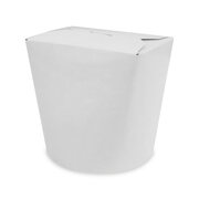 Food Box Take Away Box 100x88x95mm 750ml aus Vollpappe beschichtet wei, 50 Stk.