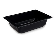 Siegelschalen Menschalen ungeteilt 17,8 x 12,7 x 5 cm schwarz 600ml, 100 Stk.