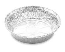 Aluschalen Backform Auflaufform rund 1000 ml stehender Rand 208 x 49mm, 100 Stk.