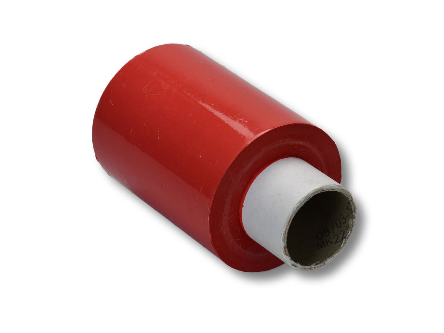 B�ndelstretchfolie, 100 mm, 23my, ROT, Kernl�nge 140 mm, 150m