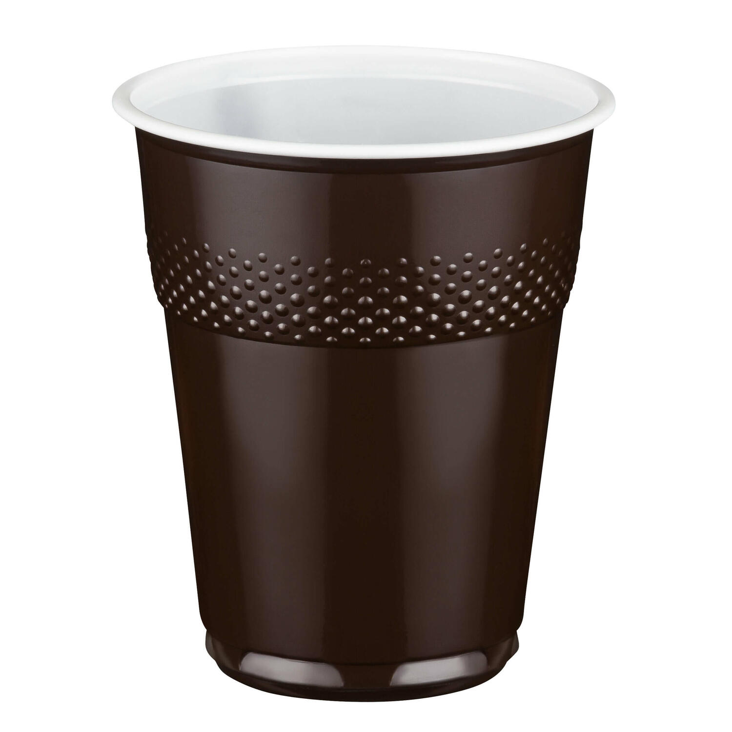 Automatenbecher braun-wei� 150 ml, � 70 mm PS, 100 Stk.