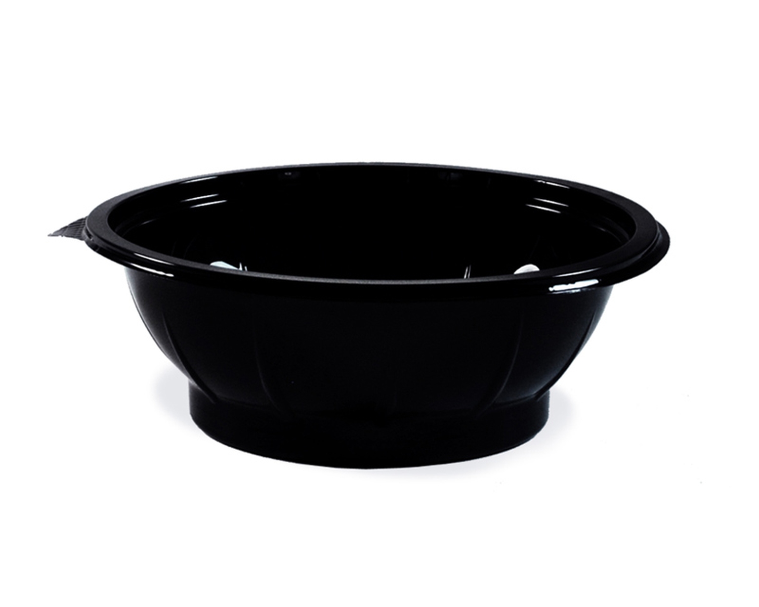 Salatschalen rund � 17,6 x 5,9 cm schwarz 600 ml (PET), 50 Stk.
