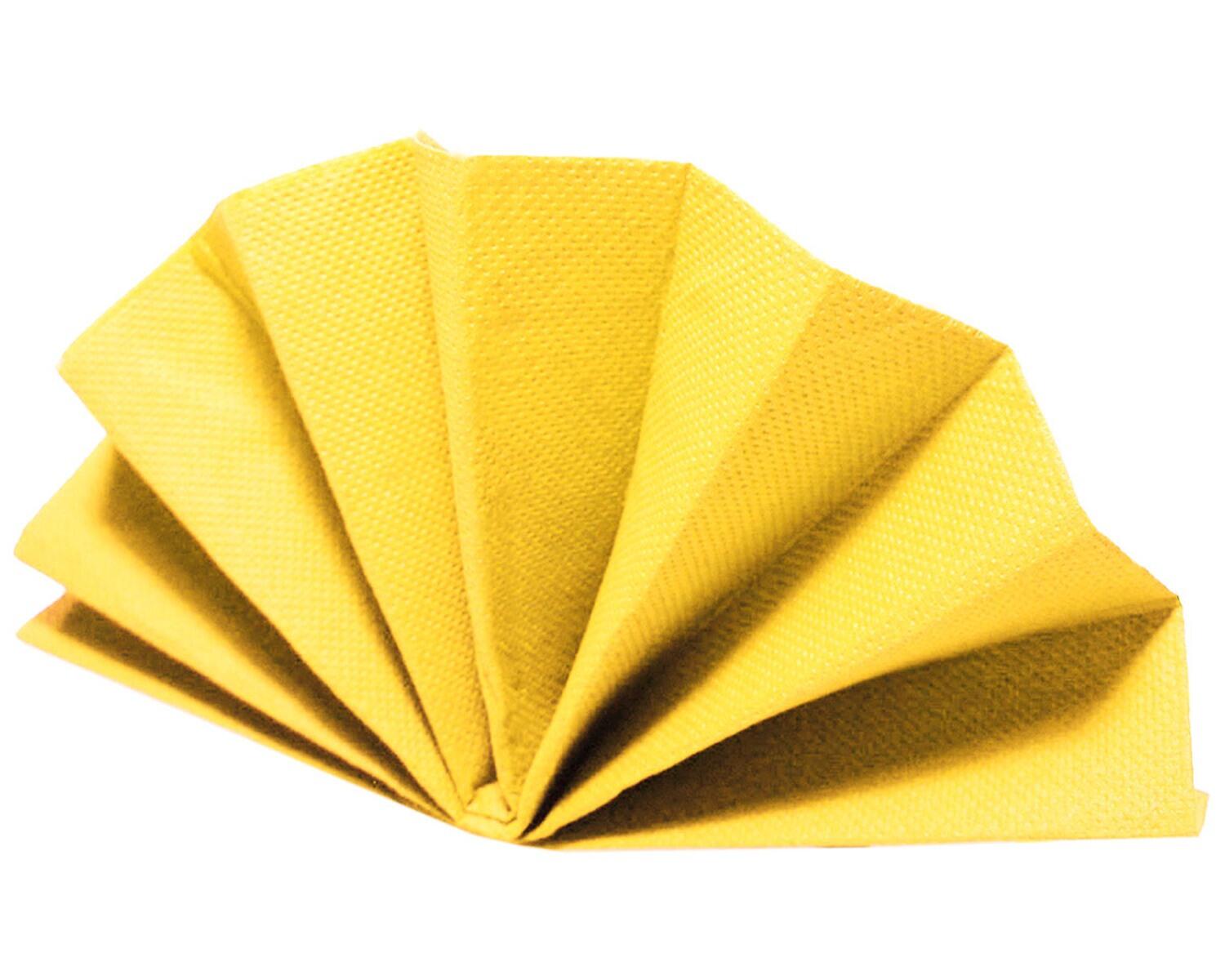 Servietten DekoStar 38 x 38 cm, gelb, 50 Stk.