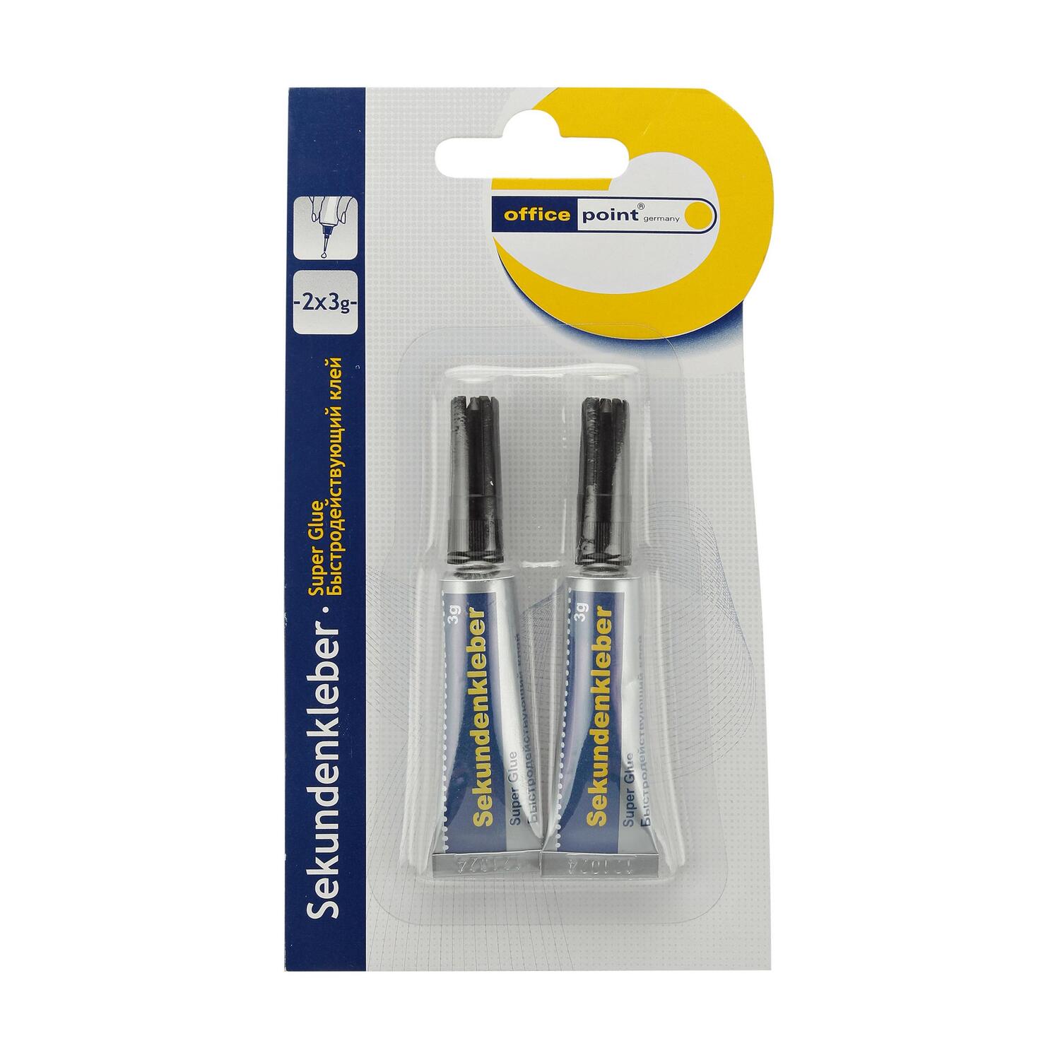 Sekundenkleber blitzschnell extra stark  3g | 2 Stck auf Karte