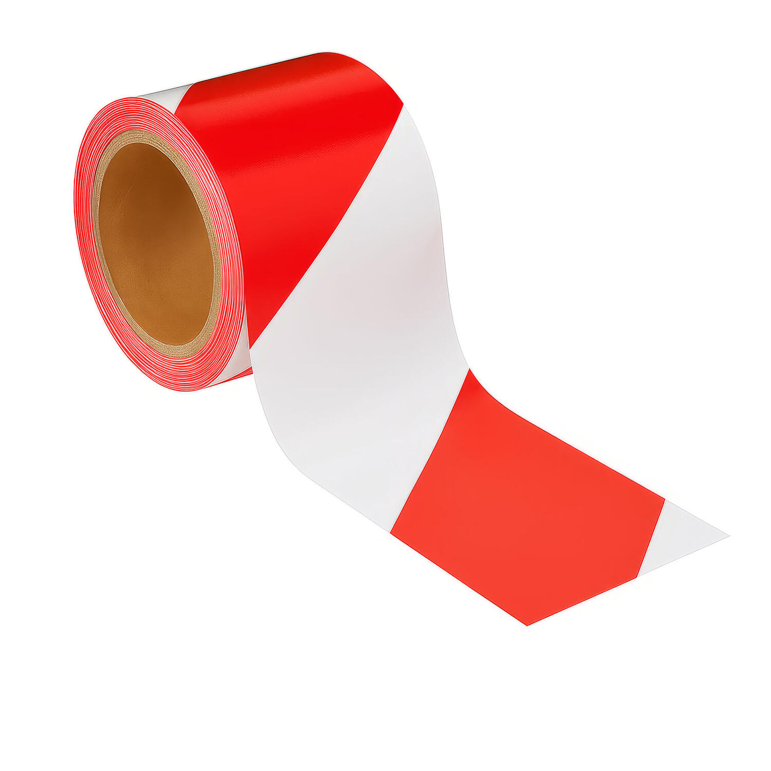 Absperrband rot wei gestreift 75mm breit 100 Meter LDPE