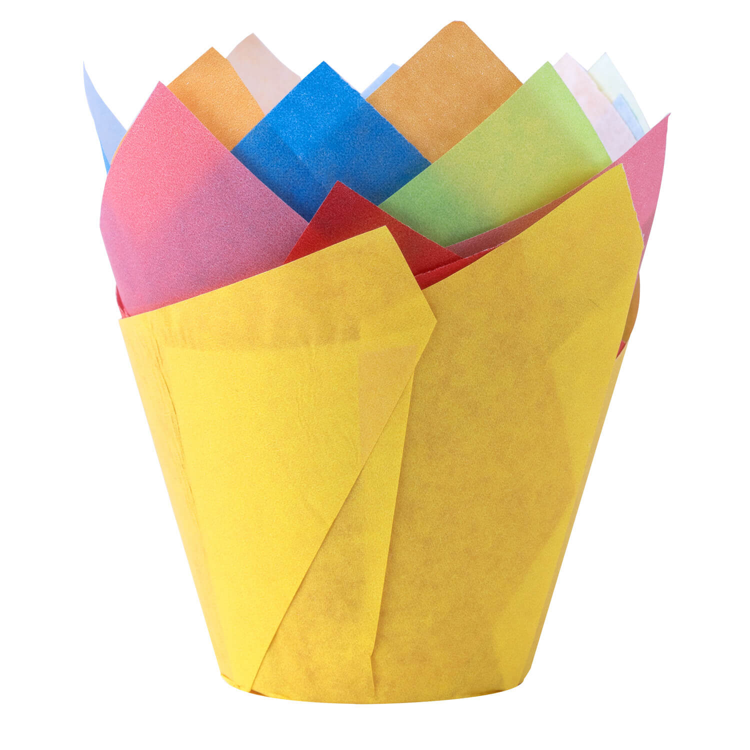 Muffin-Tulip-Wraps � 50 x 85 mm Farbig sortiert, 160x160 mm, 1000 Stk.