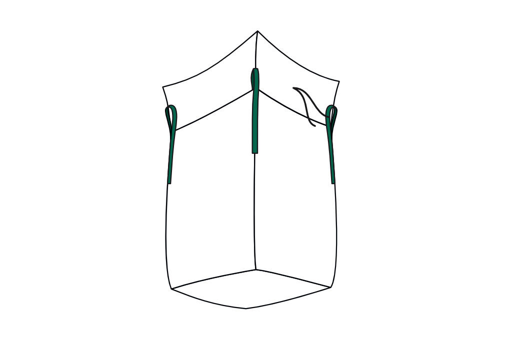 Big Bag  90x90x165cm mit Sch�rze SWL 1.250 kg