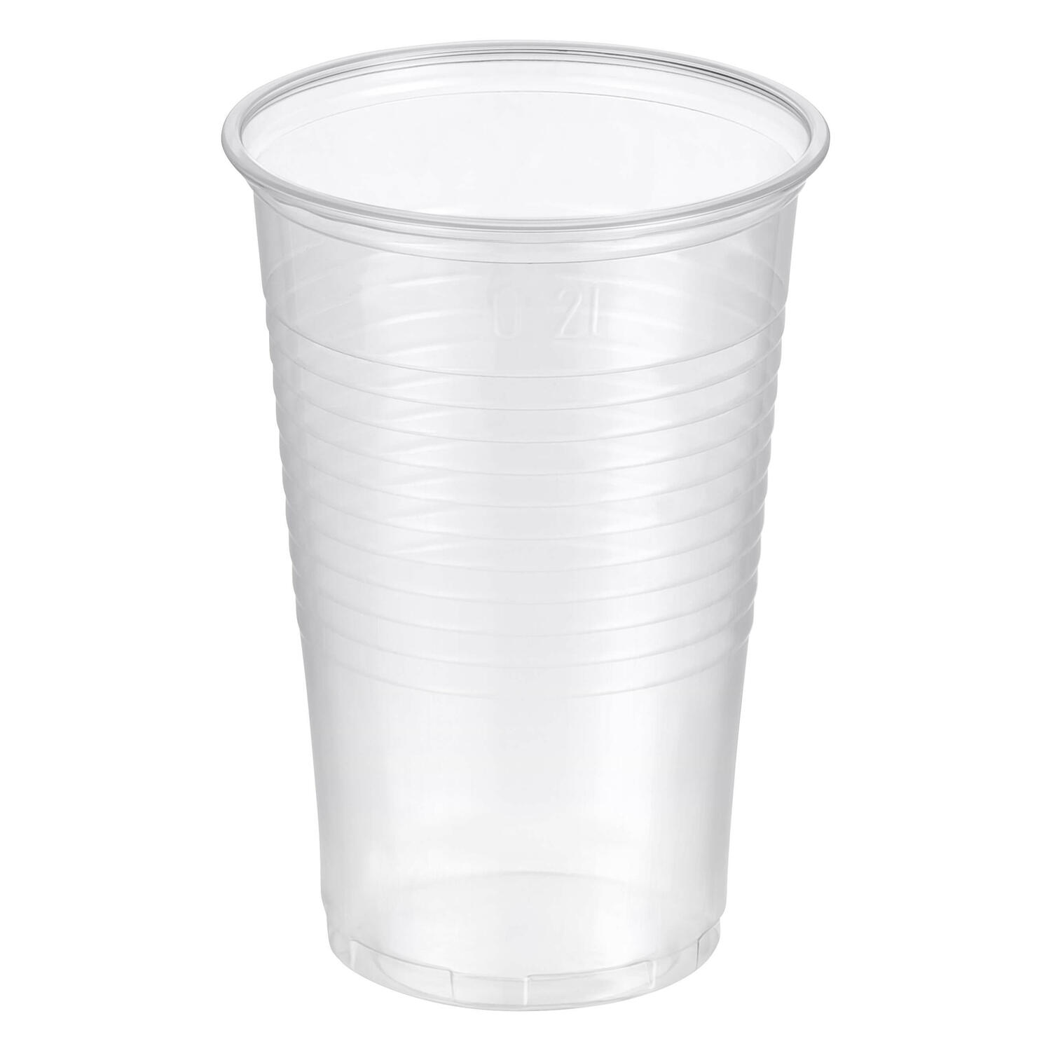 Trinkbecher transparent klar 0,2 l, 200 ml, PP, � 70 mm, 100 Stk.