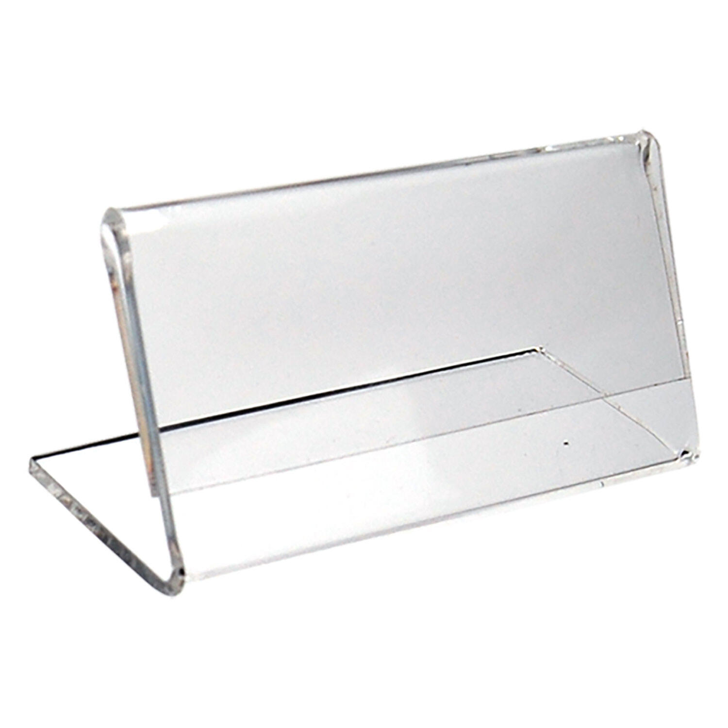 Tischaufsteller L-St�nder aus Acrylglas, 7.4x3.8cm, 1 Stk.