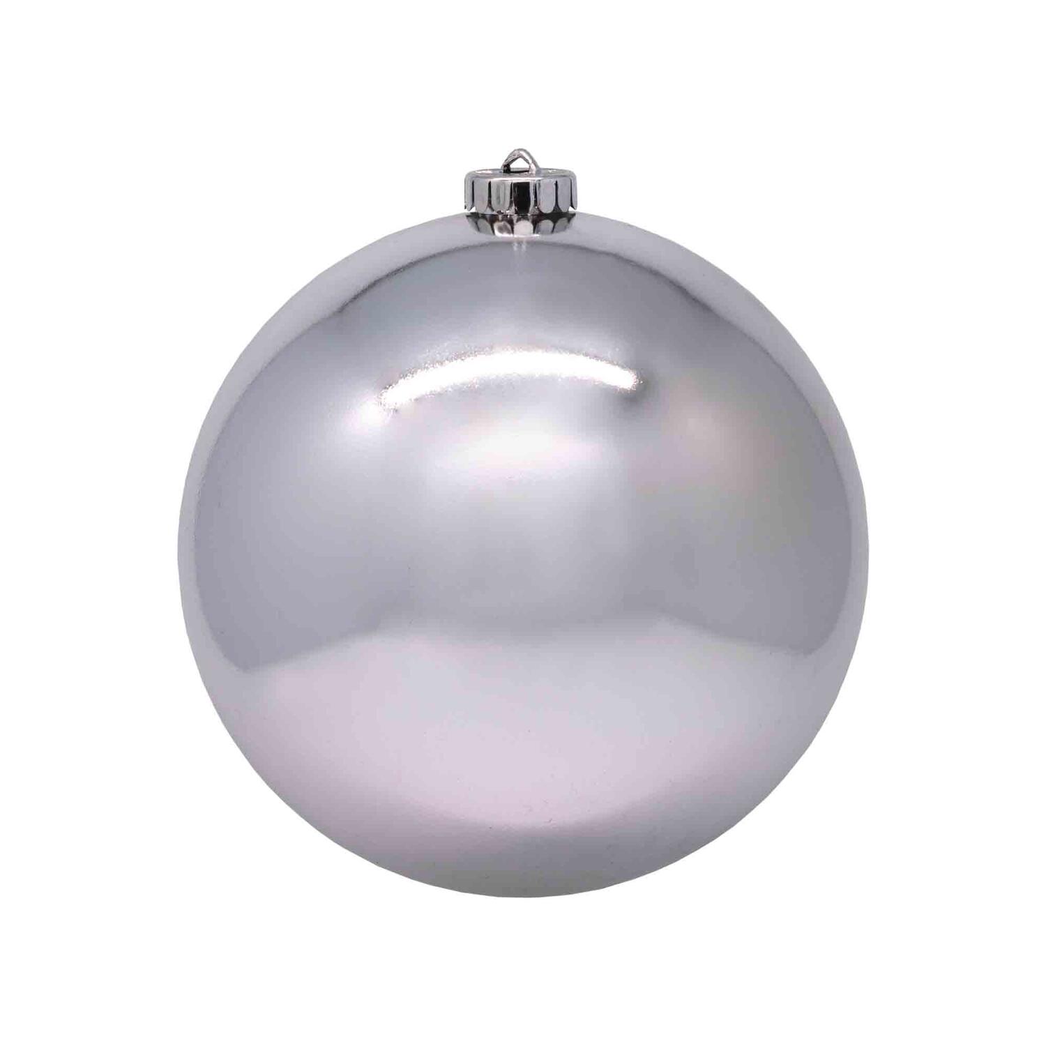 Weihnachtskugeln Christbaumkugeln XL aus Kunststoff silber, �20cm, 1 Stk.
