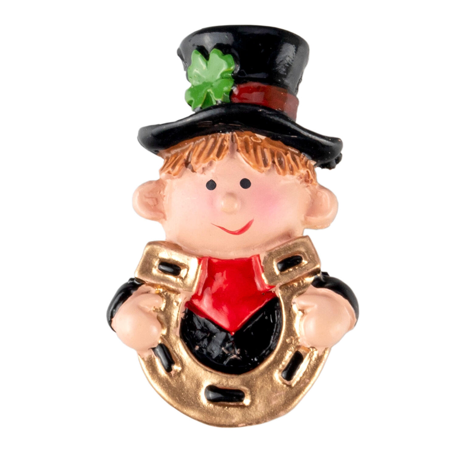 Gl�cksbringer Rauchfangkehrer Schornsteinfeger + Hufeisen ca. 4.4 cm,  4 Stk.