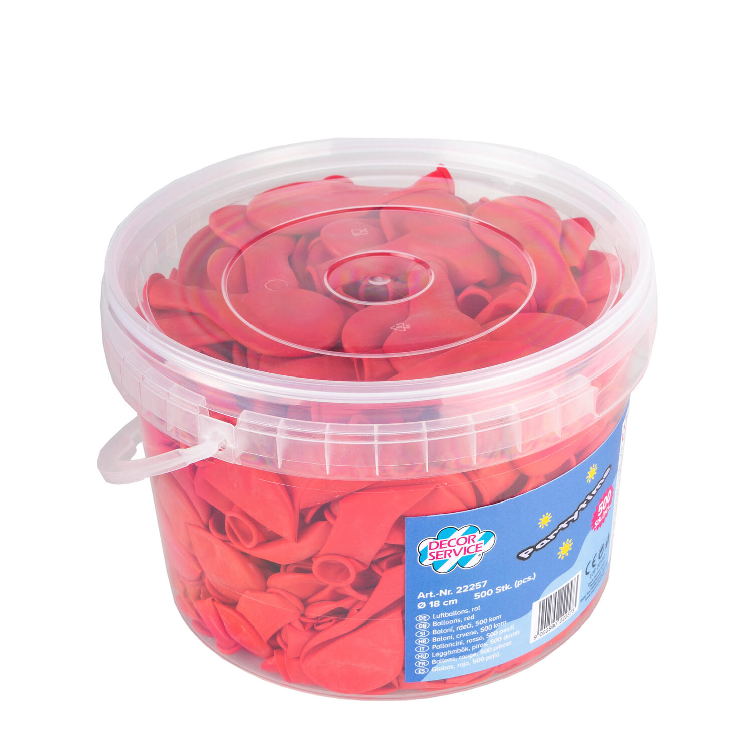 Luftballons, rot, �18cm, 500 Stk.