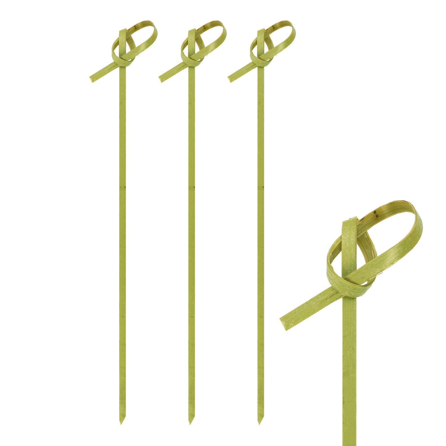 Fingerfood Spie�e Knoten aus Bambus, 15cm, 250 Stk.