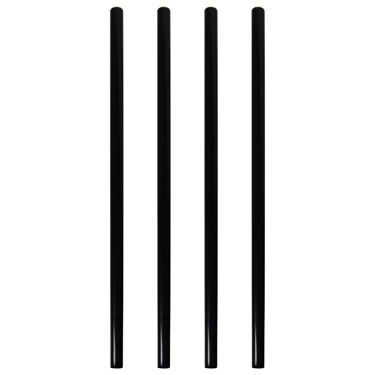 Trinkhalme Strohhalme Kunststoff PP Mehrweg schwarz 240 mm � 8mm, 500 Stk.
