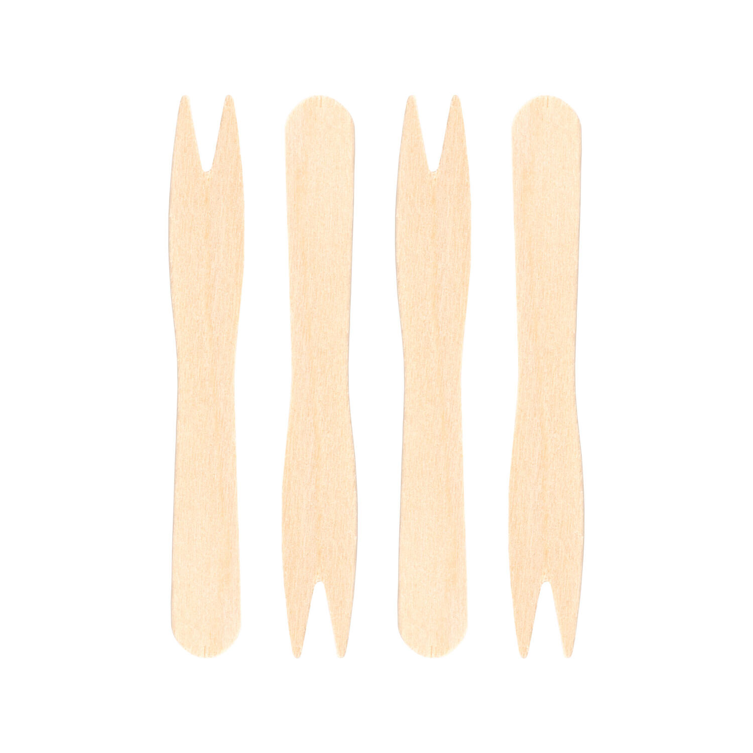 Pommesgabeln aus Holz, 8.5cm, 1000 Stk.