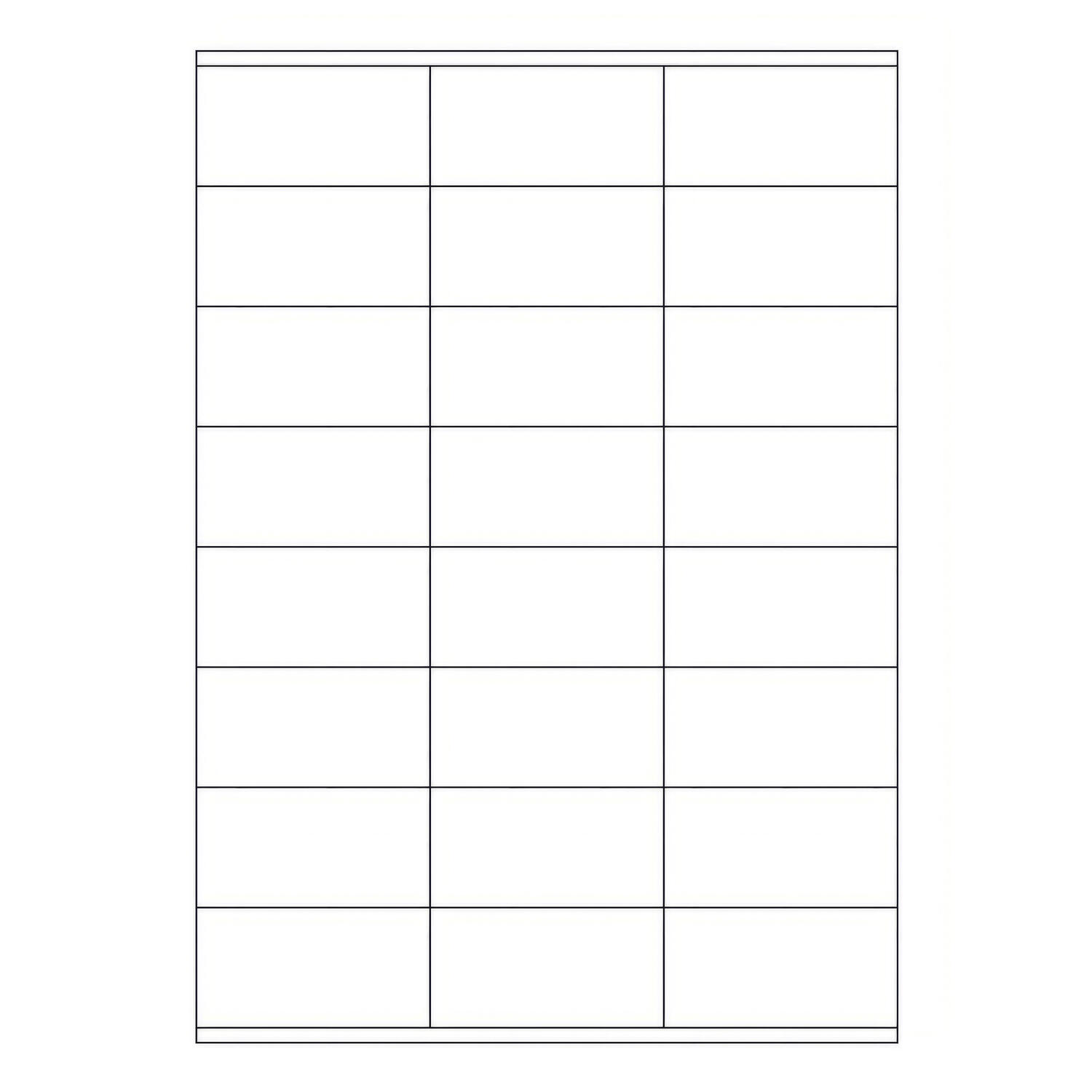 Etiketten Labels selbstklebend wei� 70 x 36mm auf DIN A4, 2400 Stk.