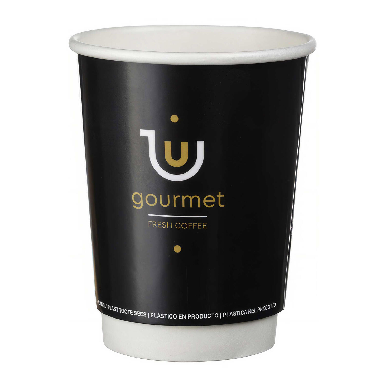 Kaffeebecher Heigetrnkebecher doppelwandig GOURMET FRESH COFFEE 300ml 330ml, 25 Stk.