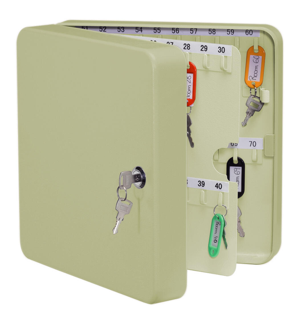 Schl�sselkasten f�r  70 Schl�ssel inkl. Anh�nger, beige