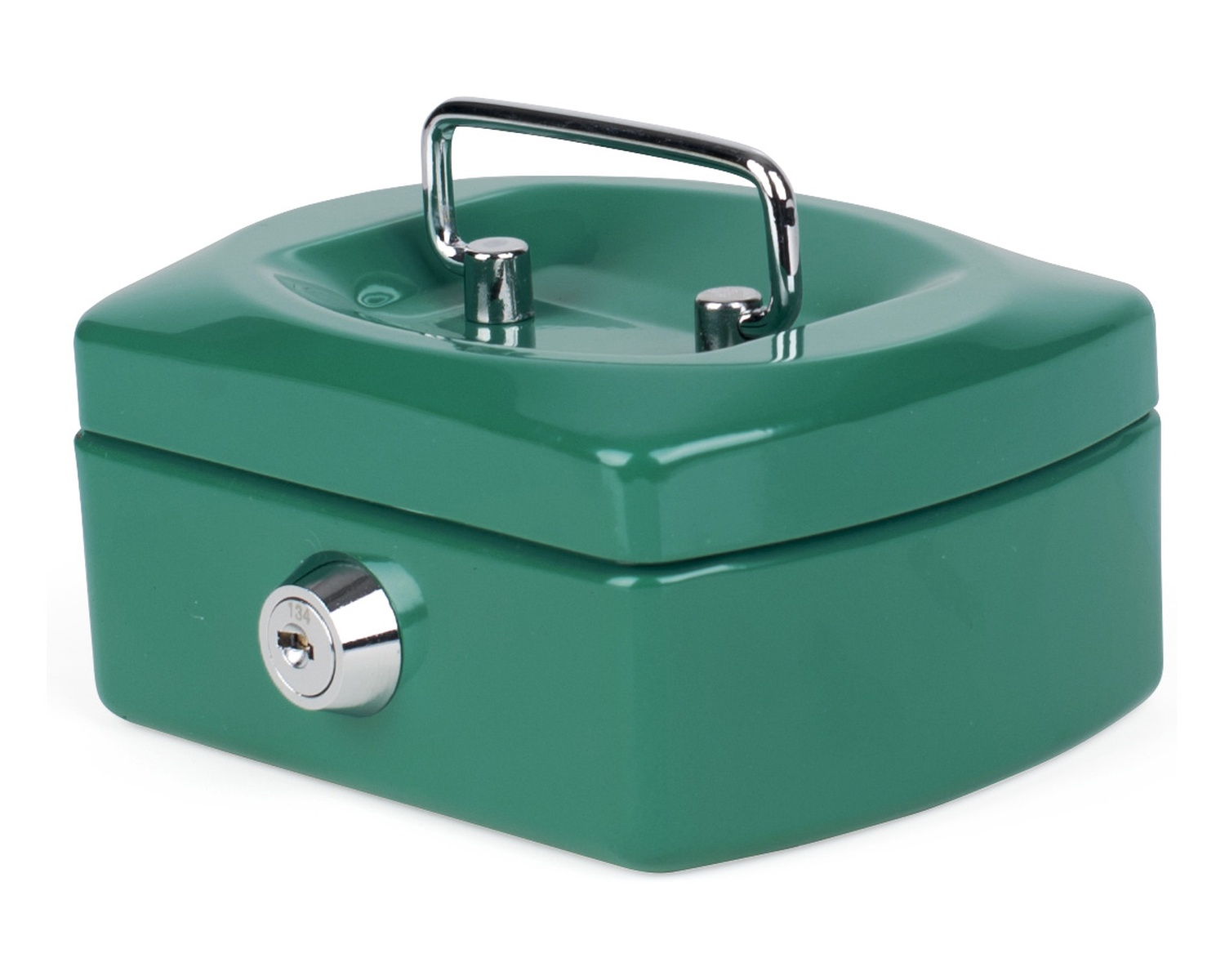 Geldkassette Spardose mit Sparschlitz mit entnehmbaren M�nzfach 125 mm, gr�n