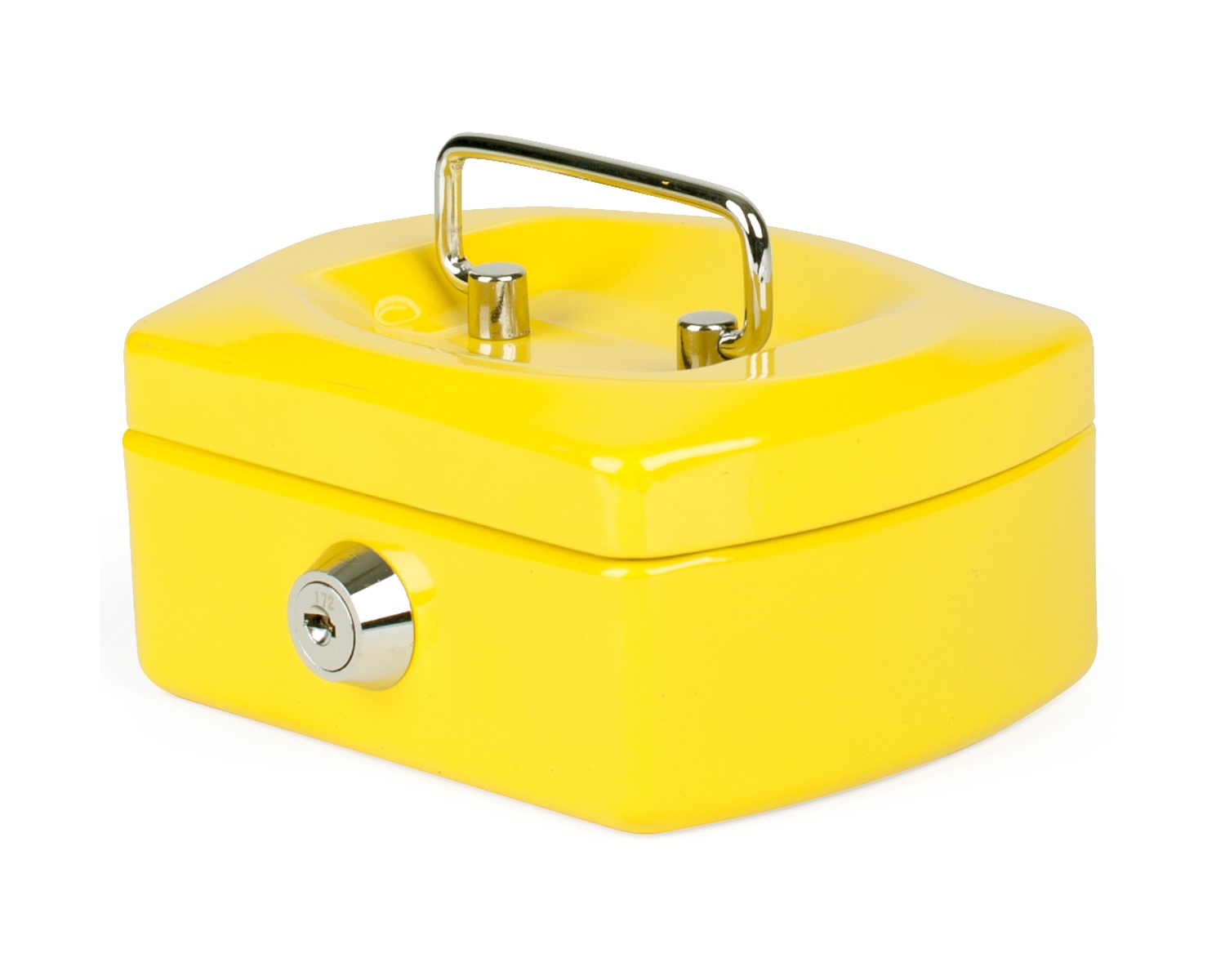 Geldkassette Spardose mit Sparschlitz mit entnehmbaren M�nzfach 125 mm, gelb