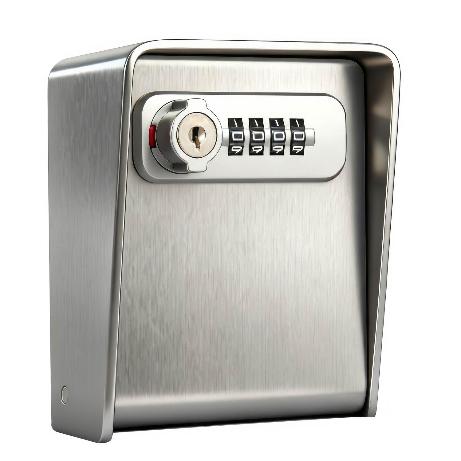 Keepkee Schl�sseltresor aus Edelstahl mit 4-stelligem Zahlenschloss & Not�ffnung mit Schl�ssel